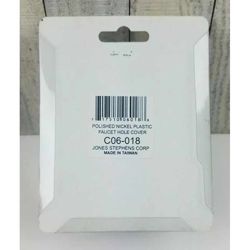 Final Touch PlumBest Polished Nickel Plastic Faucet Hole Cover Sink