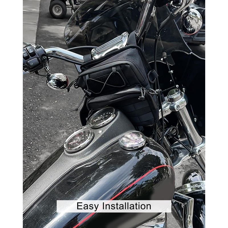 AUGREX Waterproof Motorcycle Handlebar Bag Front fork bag, Universal Storage