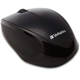 Verbatim MUSWBLZV1 Wireless Mouse Wireless 2.4 GHz Blue LED Sensor Receiver Included Black