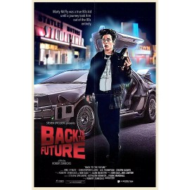 1985 Back To The Future 35th Anniversary Print Eric Stoltz as Marty McFly