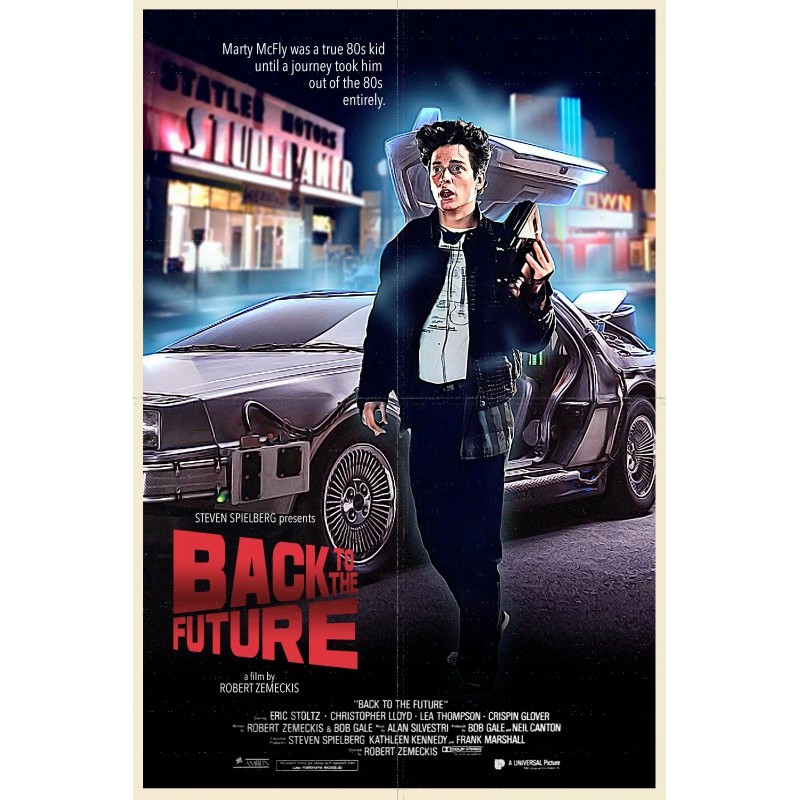 1985 Back To The Future 35th Anniversary Print Eric Stoltz