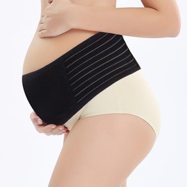 Pregnancy Belly Band Breathable Maternity Belt Back Pelvic Support Black