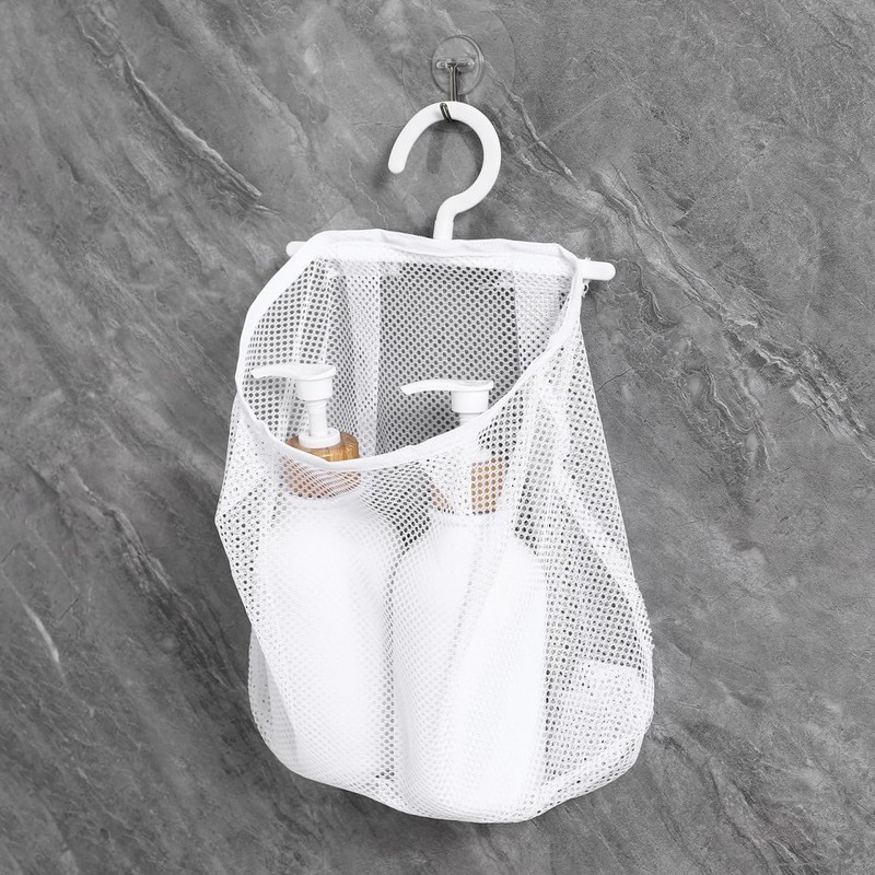 UKCOCO Mesh Storage Hanging Bag with Swiveling Hook - Breathable