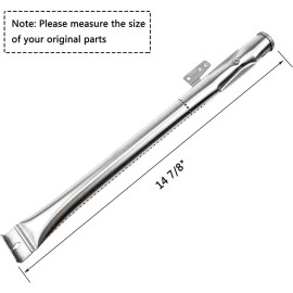 See Description Stainless Steel Grill Burner Tubes Replacement for Gas Grills (4 Pack)
