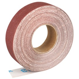 Shineboc sandpaper roll 2.5cmx10m 180 grit aluminum oxide sandpaper, suitable for sanding, wood, furniture finishing, stainless steel and automotive body processing