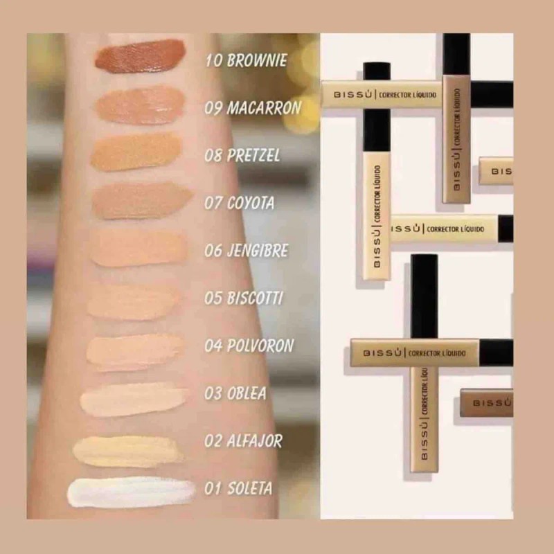 Maquillaje Bissú Corrector Líquido Profesional