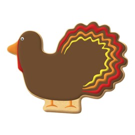 Mini Turkey Cookie Cutter 1.5 Inch - Made in the USA – Foose Cookie Cutters Tin Plated Steel Mini Turkey Cookie Mold