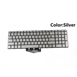 HP New HP ENVY x360 15-bp198ms 15-bp051nr 15-bp165nr Series Laptop Silver Keyboard