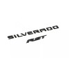 General Motors Matte Black Silverado RST Tailgate Emblem Nameplate fit