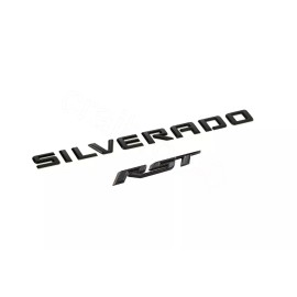 General Motors Matte Black Silverado RST Tailgate Emblem Nameplate fit 2019-2023 Silverado OEM