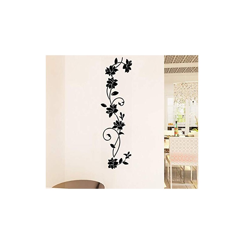 COVPAW® Wall Sticker XXL Flowers Tendril Rose Wall Sticker Mural