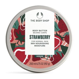 The Body Shop Manteca corporal de fresa, suavizante hidratante corporal, 6.75 oz., 1