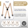 Xtinmee 4 Pcs Hidden Suspenders for Men Hidden Suspenders Adjustable