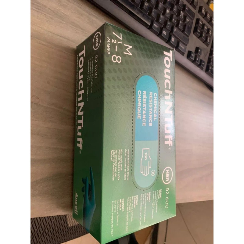 Ansell Guante Nitrilo Verde Ansell Touchntuff 92-600 S/polvo 100pzs