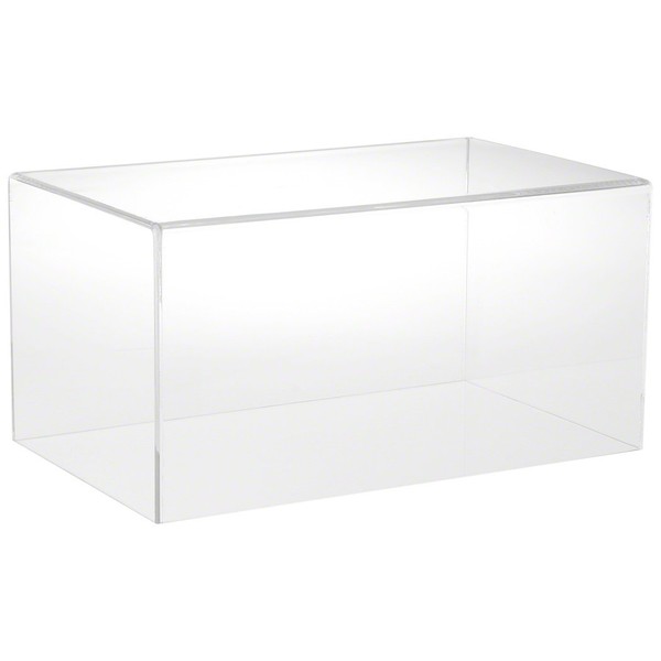 Plymor Clear Acrylic Display Case with No Base, 16" W x 10" D x 8" H
