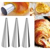 COMZPLIFE 21pcs Cream Horn Molds, Stainless Steel Cannoli Forms Tubes