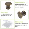 UFURMATE Mini Cabinet Knobs, 18PCS Zinc Alloy Single Hole Pull