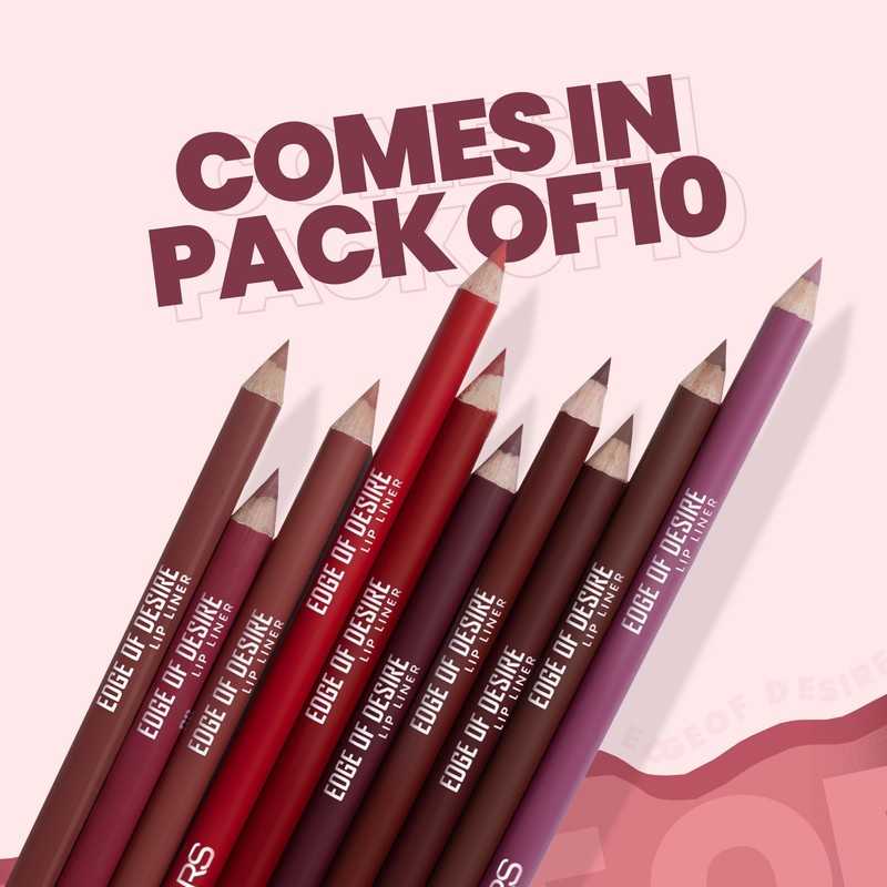 MARS Matte Lip Liner Set of 10 | One Swipe