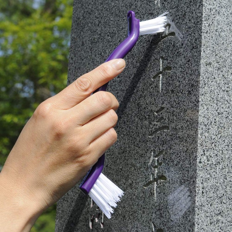 Azuma PY674 Groove Cleaning Brush for Tombstones "V-Shaped Cut Brush"