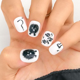 Sethaxy Handmade Nail Tip, Round Tip, Atmosphere, Press On Nail, Neon Color, Short False Nail, Simple, False Nail, Sweet Faux-Nail, Stylish, For Small Nails, Chinese Self Nails, Cute, Nail Art,