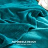 EHEYCIGA Fleece Blanket Teal Throws for Sofas Fluffy Warm Soft
