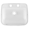 RecPro Rectangle RV Bathroom Sink | Single Bowl Lavatory Sink