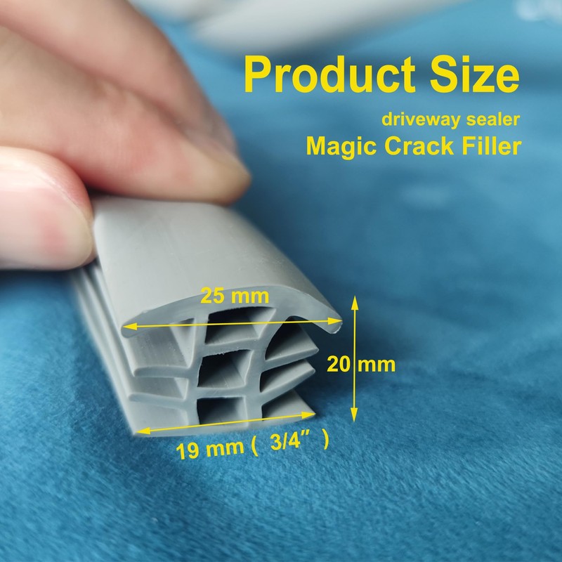 URUAST Flexible EPDM Rubber Strip (3/4'' Wide, 30 Ft Long)