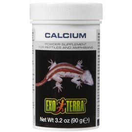 Exo Terra Calcium Powder Supplement for Reptiles and Amphibians, 3.2 Oz., PT 1851