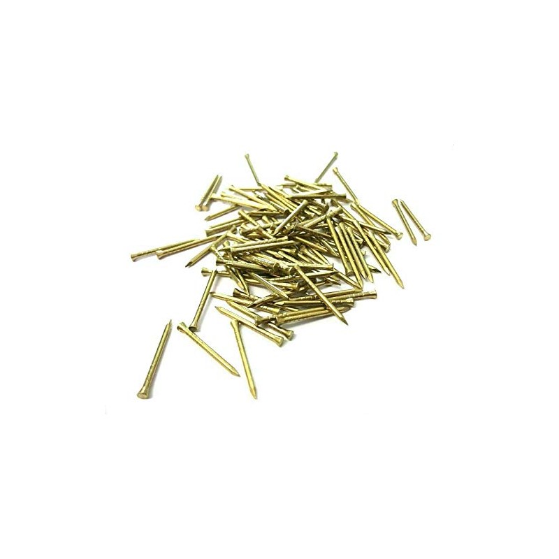 SISI UK® Solid Brass PINS, Picture Tacks, HARDBOARD Nails 30mm
