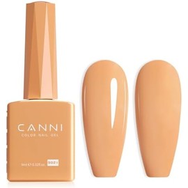 CANNI Esmalte De Uñas En Gel 1 Pieza Esmalte De Uñas En Gel Nude Color Naranja Pastel Para Verano Esmalte De Uñas En Gel Uv De Alto Brillo Manicura