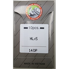 Organ Needles for Household / Occupational Locking Sewing Machine Needles HL x 5, Pack of 10 #14DP