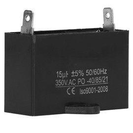 Fafeicy CBB61 Generator Capacitor 15uf 350VAC 50/60Hz, Small Gasoline Generator Capacitor for Ceiling Fan Motor, Electronic Components, 2.36x1.97x1.57in