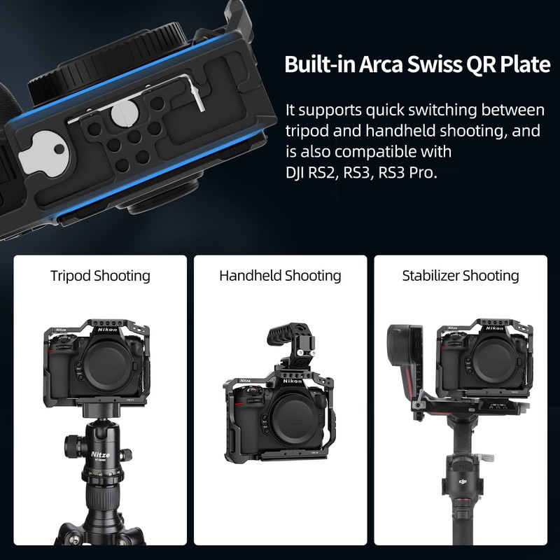 Nitze Z8 Camera Cage for Nikon Z 8 Camera, Z8