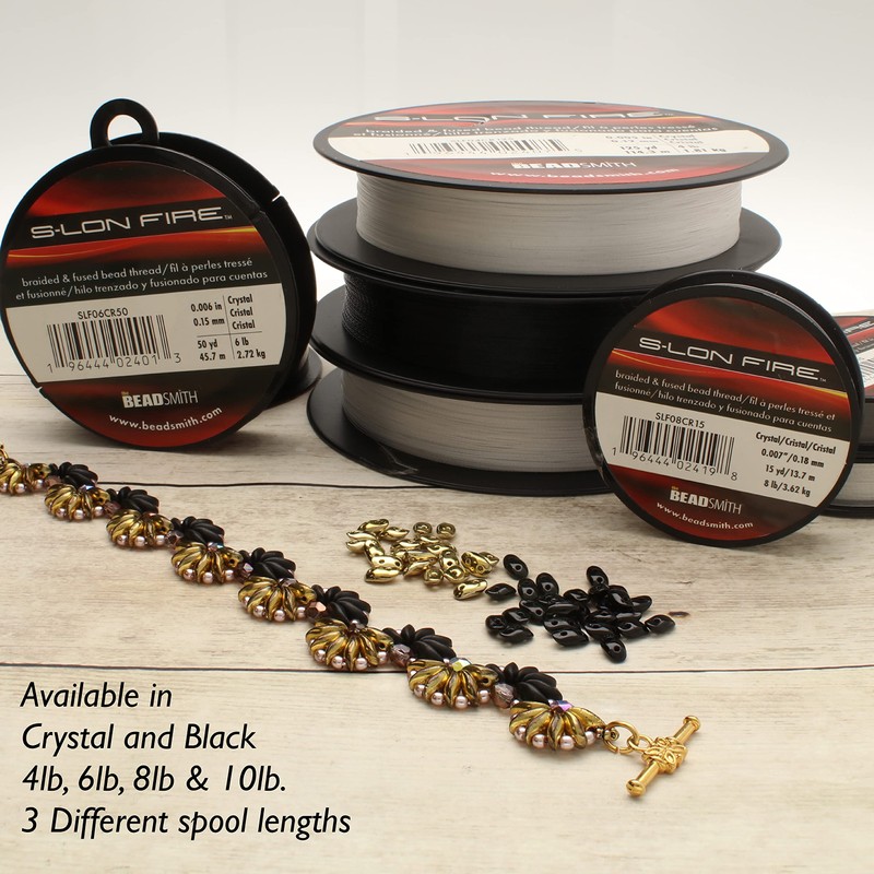 The Beadsmith S-Lon Fire – Braided and Fused Bead Thread