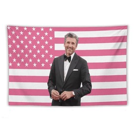 Patrick Actor Dempsey Flag Tapestry Poster Perfect for Fans Room Bedroom Living Room Dorm Or Outdoor Wall Decoration Merch - Color: 80x60in/ 203cm(width) x 152cm(heigh
