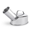 Smowfes Stainless Steel Outdoor Urinal for Men - 360° Spill-Proof