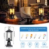 Zanritelit Aluminum Outdoor Post Light for Garden Lawn Backyard Pathway