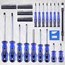 CARTMAN 59-Piece Precision Screwdriver Tool Set Magnetic Repair Storage Box