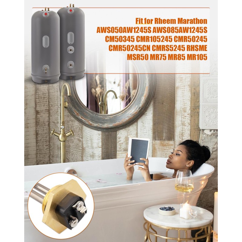 Water Heater Element Replacement Fit for Rheem Marathon, Replace SP213670,