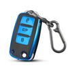 QBUC Car Key Case for VW, TPU Dustproof Key Box,