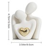 Lyaciomn Mini Abstract Sculpture Home Decor Knick Knacks Couples Love