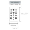 Oottati Small Cute Temporary Tattoo Hand Stars (Set of 2)