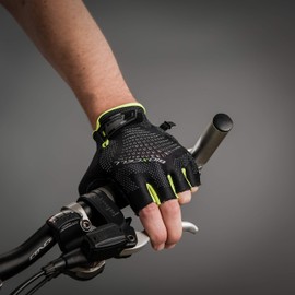 Chiba Bioxcell Super Fly Gloves, Black/Neon Yellow, Medium