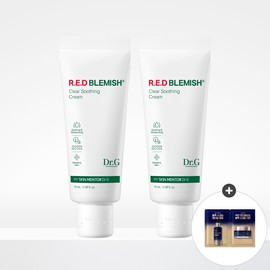 닥터지 (1+1) 레드 블레미쉬 클리어 수딩 크림 70mL 튜브+(GIFT)블랙스네일 2열 샤쉐 (1+1) Red Blemish Clear Soothing Cream 70mL Tube + (GIFT) Black Snail 2-Row Sachet