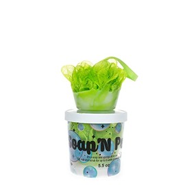 garb2ART Soap'N Pouf Scented Loofahs Exfoliating Bath Sponge/Shower Sponge for Men & Women - Luxury Pouf Body Scrubber Key Lime SOAP'N Pouf