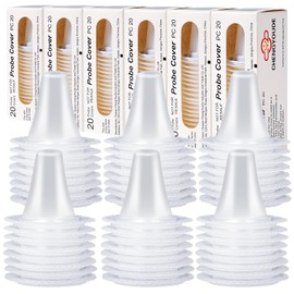 Pack of 500 Brown Fever Thermometer Protective Caps, Replacement Protective Caps, Fever Thermometer Ear, Disposable Covers, Ear Thermometer Protective Caps for All Braun Models Ear Thermometers