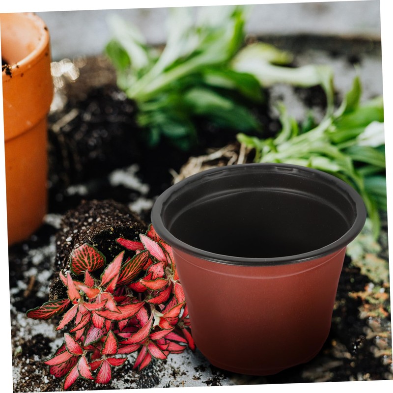 BESPORTBLE 20pcs Garden Nursery Pots Decorative Plastic Flower Pots Holes