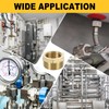 sourcing map 2Pcs G3/4 Male x G1/2 Female Brass Reducer