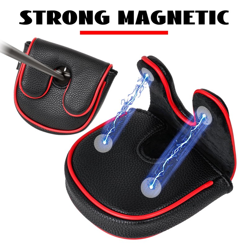 Craftsman Golf Black Mallet Putter Headcover Head Cover Protector Case