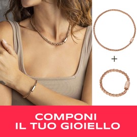 Breil - Women's Element Medium Necklace from the MAGNETICA SYSTEM Collection - Women's Jewellery - Necklace can be converted and combined with other parts of the collection - Steel, 45 cm, Alloy